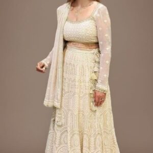 Off white Chikankari Lehengs